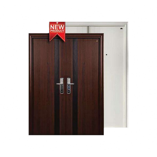 5 CM x 150 CM x 210 CM / FORTRESS FORT 150.17 DOUBLE Pintu Kamar Mandi Baja Cokelat Set