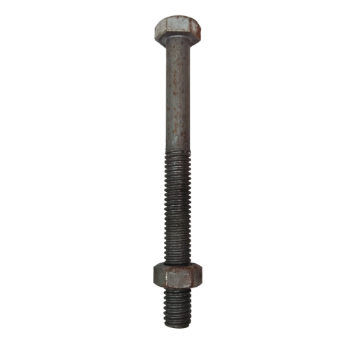 12 CM / TM Baut Mur Hexagon Bolt Nut Flat Head Hitam KG - 1 KG