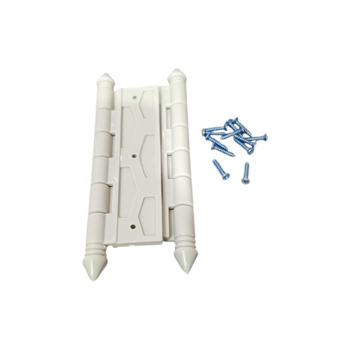 4 IN / ELGLADIO Engsel Kupu Kupu Pintu Jendela Hinge Plastik PVC Putih Set