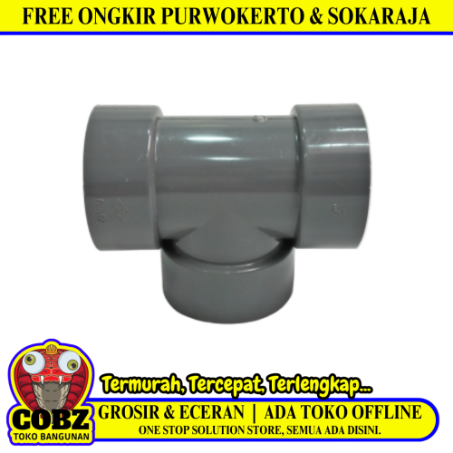 2 IN / RUCIKA D-DT Tee Sambungan Fitting Pipa PVC