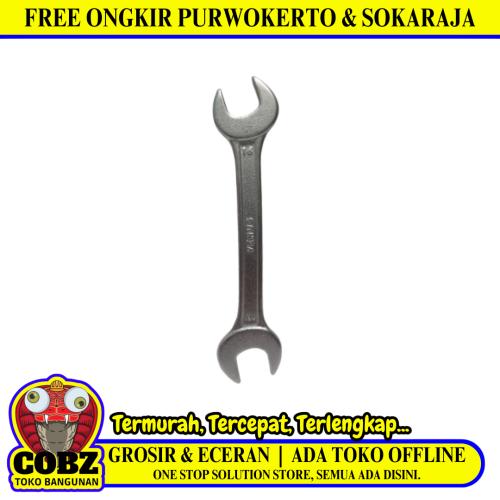 16 MM x 17 MM / TM  Kunci Pas 2 Sisi Bolak Balik Open End Wrench