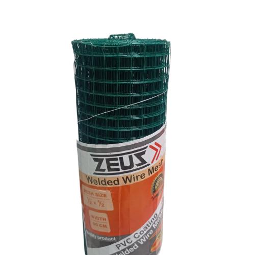 1/2 IN x 1/2 IN x 90 CM x 10 M / ZEUZ Kawat Ram Loket Ayakan Pasir Plastik PVC Roll