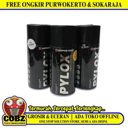 300 CC / NIPPON PAINT Pylox Cat Kayu Besi Semprot Kaleng