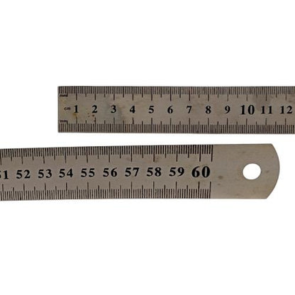 60 CM / NM Penggaris Mistar Alat Ukur Panjang Ruler Plat Besi