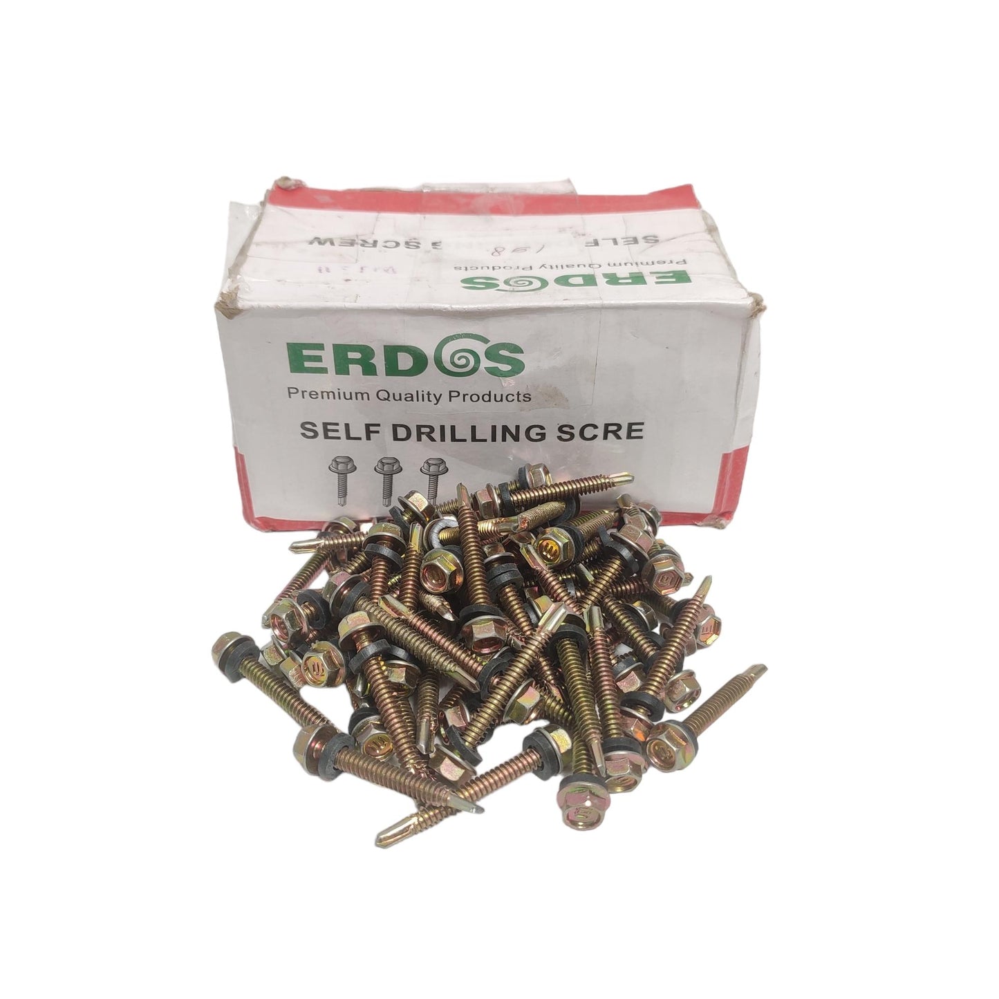 #12 x 40 MM / ERDOS Roofing Baut Sekrup Atap Baja Ringan Kuning Dus