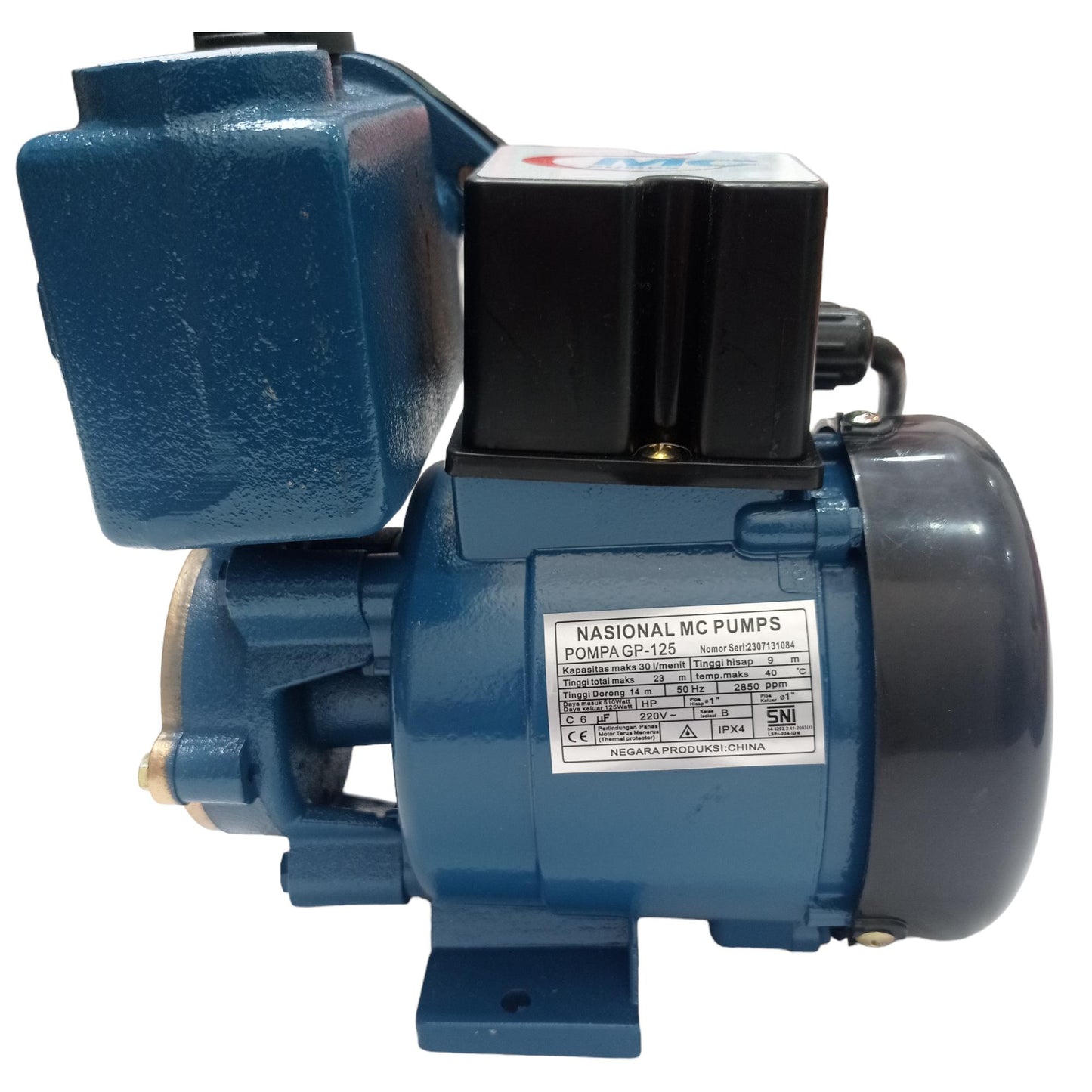 NASIONAL MCGP 125 Pompa Air Sumur Dangkal Semi Jet Pump Non Otomatis Set
