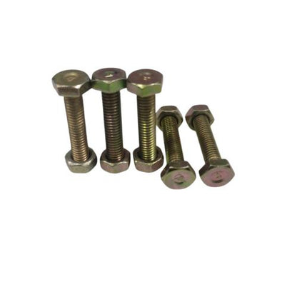 M 6 x 30 MM / TM Baut Mur Hexagon Bolt Nut Flat Head Kuning Biji
