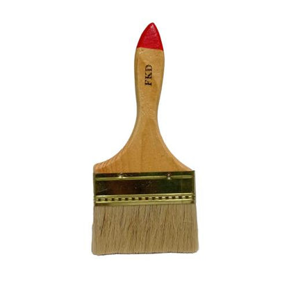 4 IN / FKD Kuas Cat Tembok Kayu Besi Air Acyrlic Paint Brush