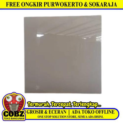 60 CM x 60 CM / VALDA CREAM Granit Lantai Rumah Glossy Dus
