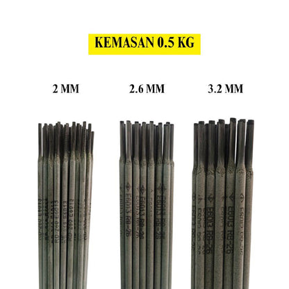 ALL BRANDS Kawat Las Konstruksi Baja Lunak Welding Electrodes KG