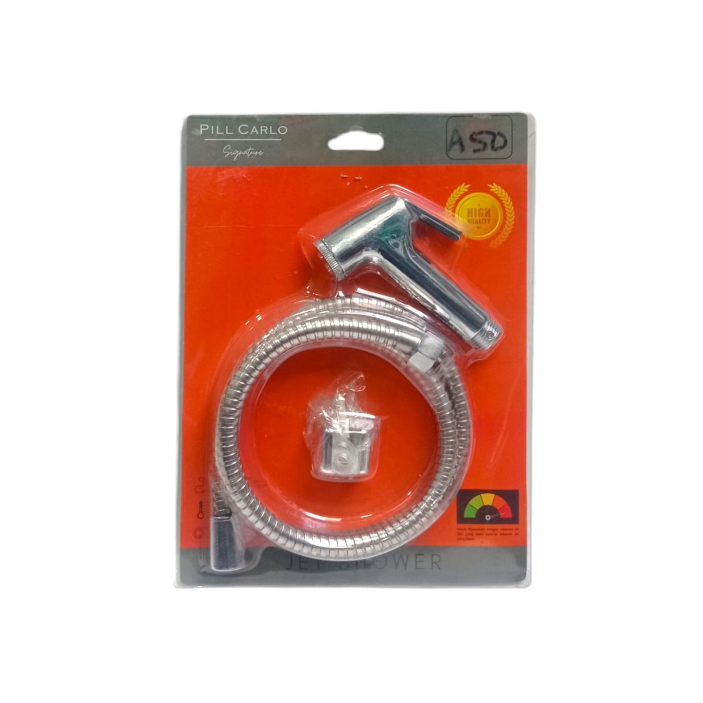 1/2 IN x 120 CM / PILL CARLO Jet Shower Cebok Toilet Stainless Set