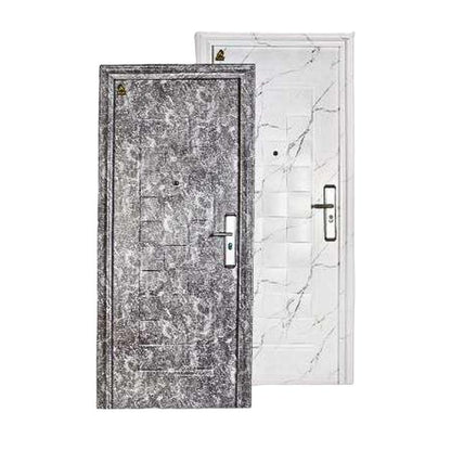 5 CM x 90 CM x 210 CM / FORTRESS MRBL FORT 90.11 SINGLE Pintu Kamar Mandi Baja Putih Set