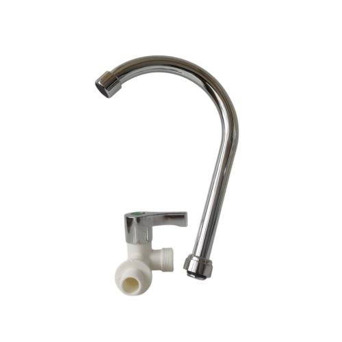 1/2 IN / IGM Kran Angsa Sink Bak Cuci Piring Tembok Plastik PVC