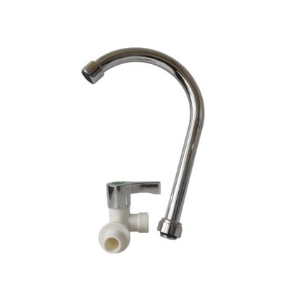 1/2 IN / IGM Kran Angsa Sink Bak Cuci Piring Tembok Plastik PVC