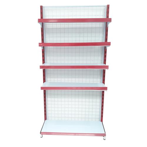 SB 35 CM x L 90 CM x 180 CM / TM DS Rak Minimarket Gondola Single Starting Merah Putih Set