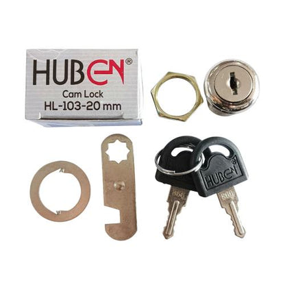 19 MM x 20 MM / HUBEN Kunci Laci Lemari Loker Kait Cam Lock Tanggung Set