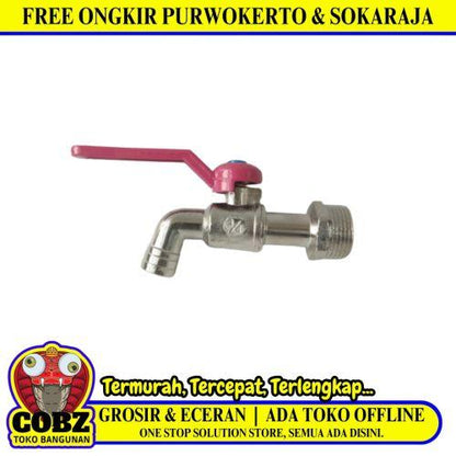 3/4 INCH / SOLIGEN Kran Air Tembok Taman Bola Ball Valve Stainless