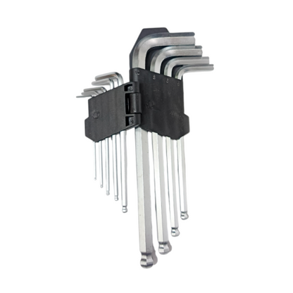 1.5 MM - 10 MM / PAORISONIC 665Q Kunci L Hexagon Ballpoint Panjang Wrench Screw 9 Pcs Set