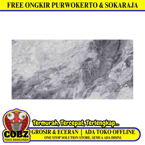 60 CM x 120 CM / SERENITY BELARUS GREY Granit Dinding Kamar Mandi Glossy Dus