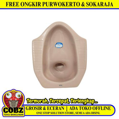 50 CM x 42 CM x 23 CM \ INA  Kloset Jongkok Toilet Pink Keramik