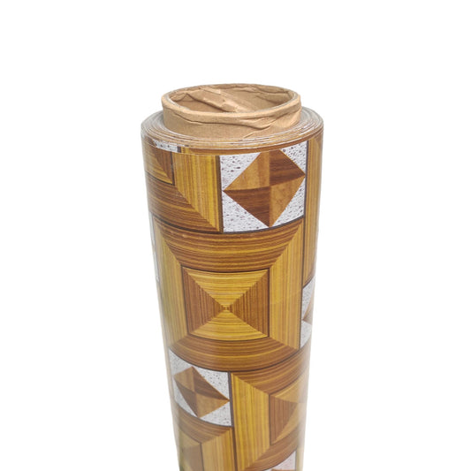 120 CM x 15 M / NANYA CKS 001 31A Karpet Perlak Lantai Meja Vinyl PVC Brown Roll