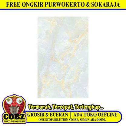 25 CM x 40 CM / UNO SUNNY Keramik Dinding Kamar Mandi Glossy Green Dus