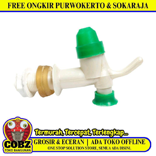 1/2 IN / COBZ 01 Kran Dispenser Guci Drat Luar Air Dingin Cold Biru