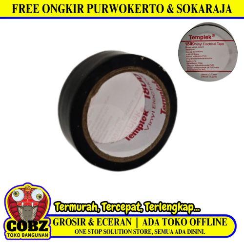 3/4 IN / TEMPLEK Isolasi Kabel Listrik Tahan Panas Electrical Tape Hitam