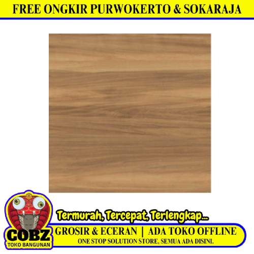50 CM x 50 CM / UNO OTTAWA Keramik Lantai Rumah Glossy Brown Dus