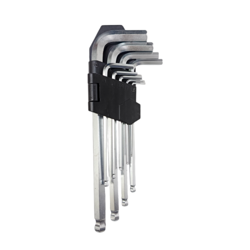 1.5 MM - 10 MM / PAORISONIC 665Q Kunci L Hexagon Ballpoint Panjang Wrench Screw 9 Pcs Set