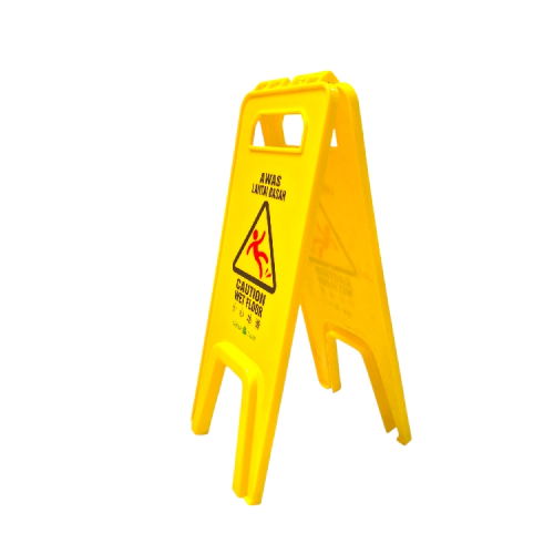 CAUTION WET FLOOR Papan Peringatan Kuning Pcs
