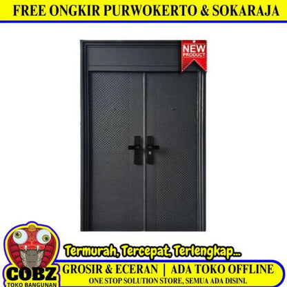 5 CM x 150 CM x 240 CM / FORTRESS SHD 150.03 DOUBLE Pintu Kamar Mandi Baja Set