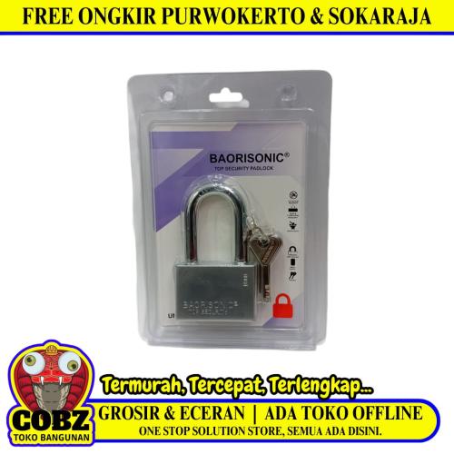 50 MM / BAORISONIC Gembok Pintu Pagar Padlock Anti Maling Leher Panjang