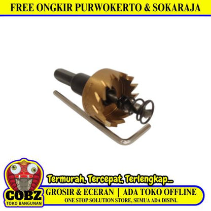 25 MM /TAFFWARE Hole Saw Mata Bor Hidroponik Pelubang Besi Plastik PVC