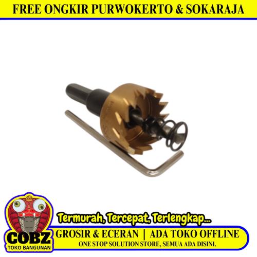 25 MM /TAFFWARE Hole Saw Mata Bor Hidroponik Pelubang Besi Plastik PVC