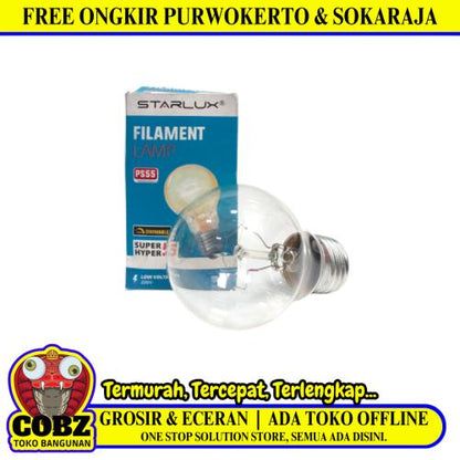 5 WATT / Super Hyper Starlux Lampu Bohlam Pijar Penghangat Ternak Ayam Kuning