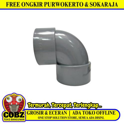 6 IN / RUCIKA D-DL Elbow Knee Keni L Sambungan Fitting Pipa PVC