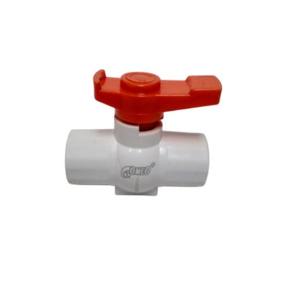 3/4 IN / GOMEO Stop Kran Polos Ball Valve Engkol Plastik PVC