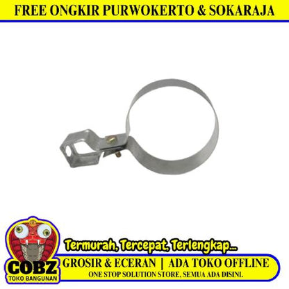 3 IN / TM Klem Pipa Gantung Hanger Clamp Galvanis Tipis