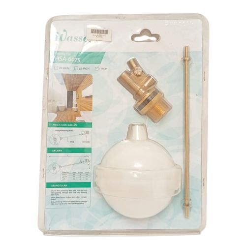 1IN /WASSER HSA-6075 Floating Valve Pelampung Bola Air Torrent PVC Set