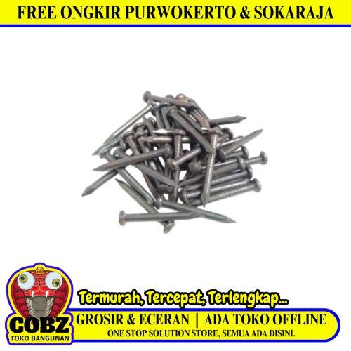 25 MM / TM Paku Beton Tembok Dinding Hitam Ecer Biji