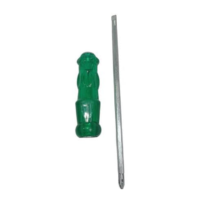 4 1/2 IN / CHROME Obeng Screwdriver Two Way Bolak Balik Plus Minus 2 In 1 Gagang Fiber