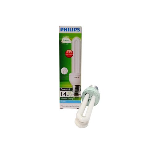 14 WATT / PHILIPS Essentials Lampu Bohlam Jari Tube Putih