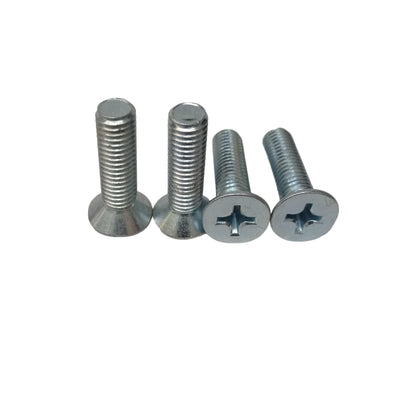 M 8 x 30 MM / TM Baut JF Kepala Rata Plus Putih Biji