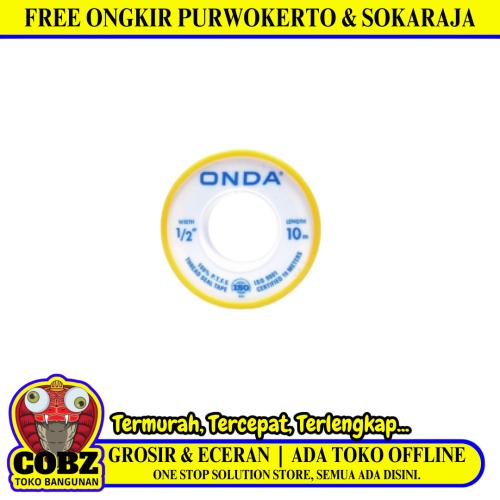 10 M / ONDA Seal Tape Siltip TBA Selotip Siltip Isolasi Kran Air