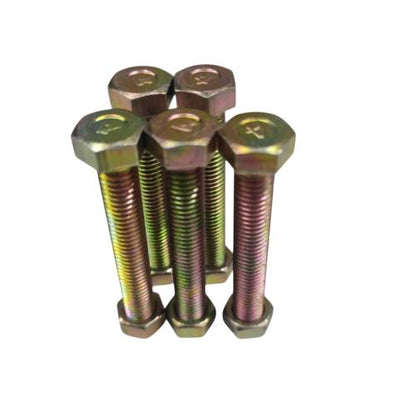 M 8 x 55 MM / TM Baut Mur Hexagon Bolt Nut Flat Head Kuning Biji