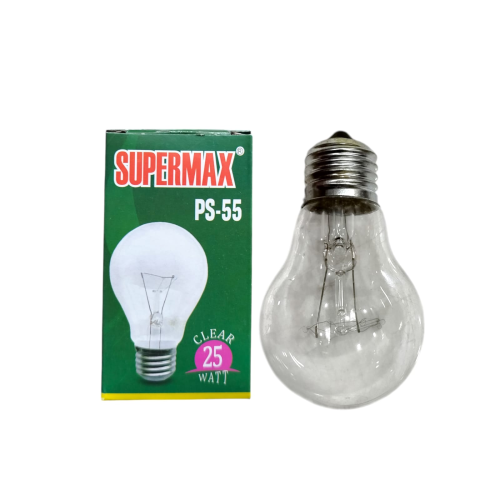 25 WATT / SUPERMAX PS-55 Lampu Bohlam Pijar Penghangat Ternak Ayam Kuning