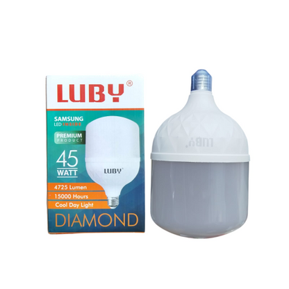 45 WATT / LUBY DIAMOND LED Lampu Bohlam Bulb Moto Putih