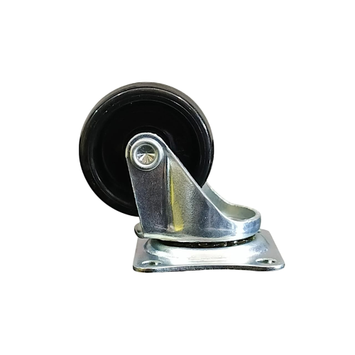 1 1/4 IN / TM Roda Hidup Trolly Non Rem Plat Nylon Hitam Pcs