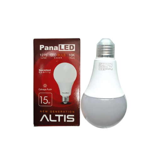 15 WATT / PANALED ALTIS LED Lampu Bohlam Bulb Moto Putih